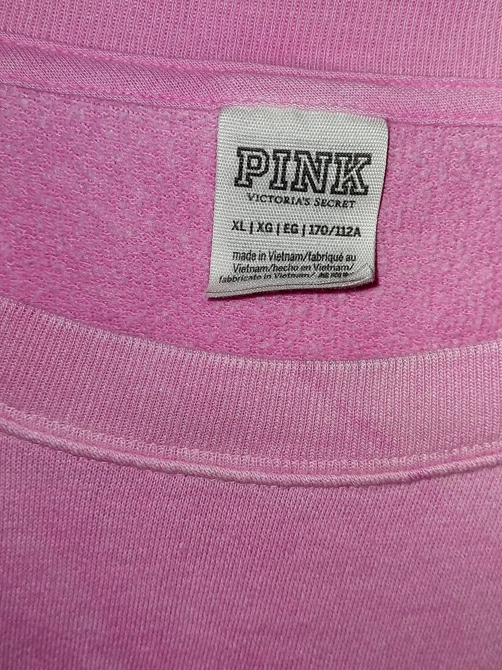 Victoria's Secret PINK Victoria's Secret Tie-Dye Pink Crewneck Sweatshirt - Picture 3 of 3